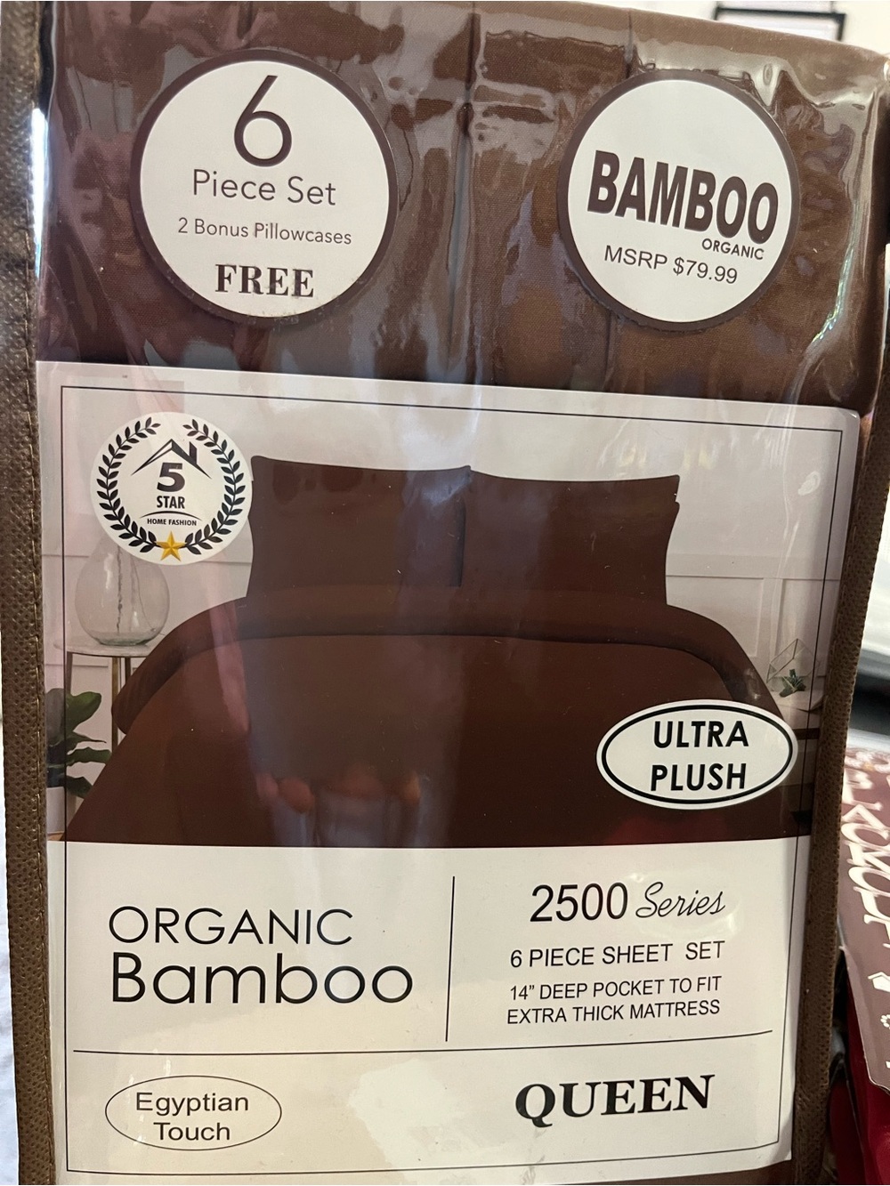 BAMBOO Queen Sheet Set - Chocolate Brown Ultra Plush
